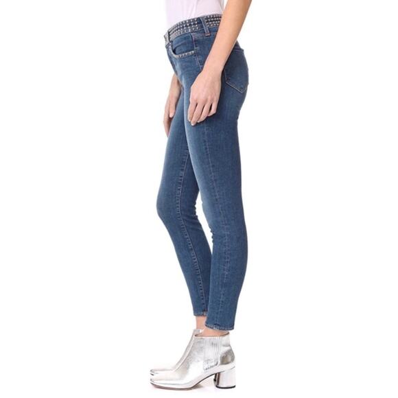 L’AGENCE Margot Studded High Rise Skinny Jeans - Picture 3 of 9
